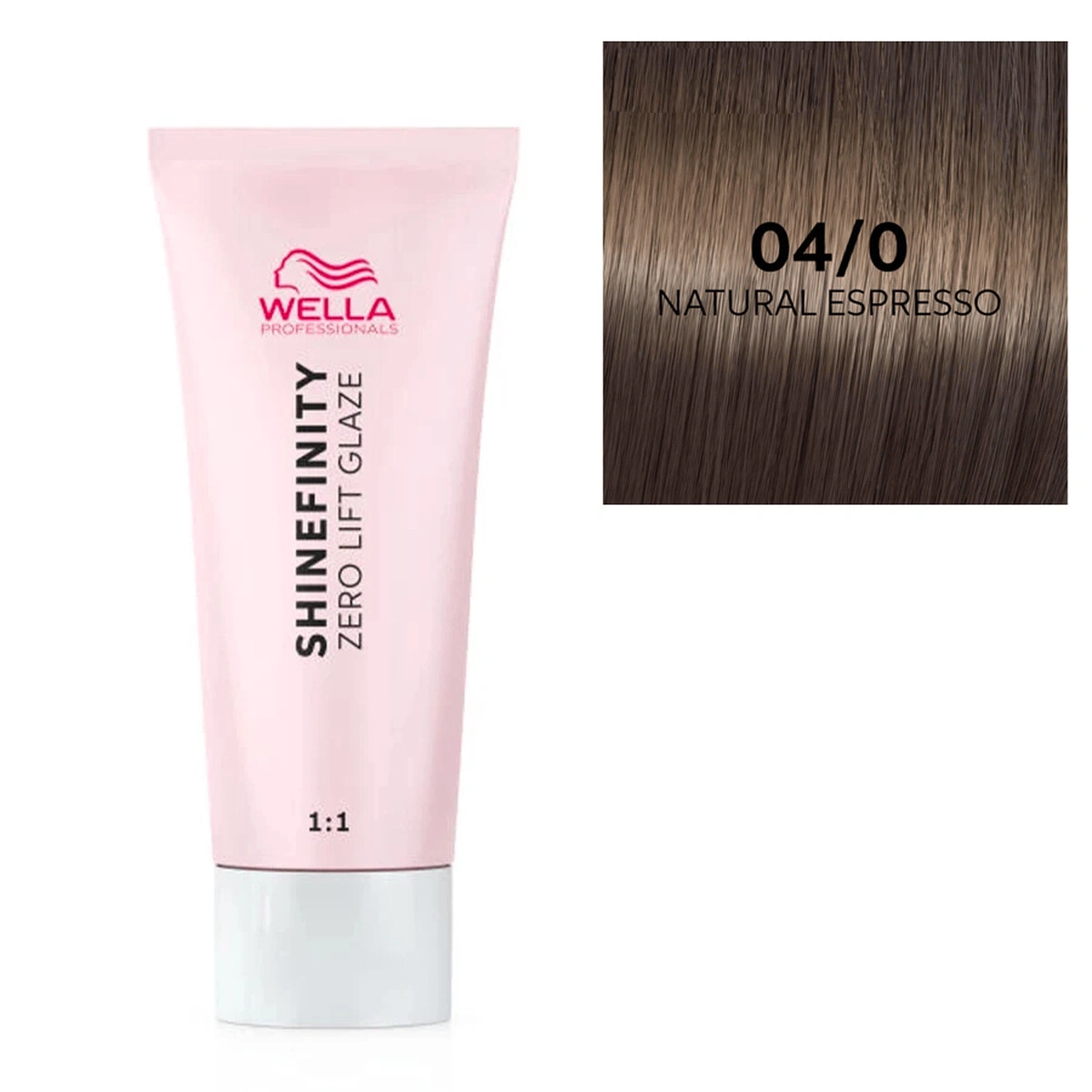 Wella Professional Shinefinity Zero Lift Glaze - 04/0 60ml - Mittlebraun Natur képe 1